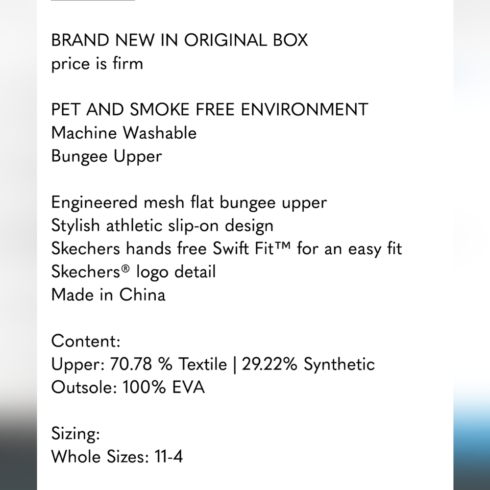Skechers Kids' Swift Fit Sneaker, nwt - Picture 8 of 8